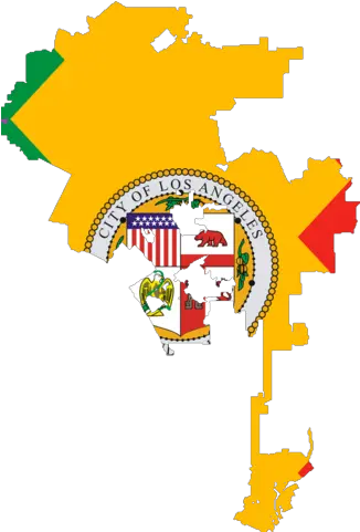 Flag Map Of Los Angeles California Los Angeles Flag Map Png California Flag Png