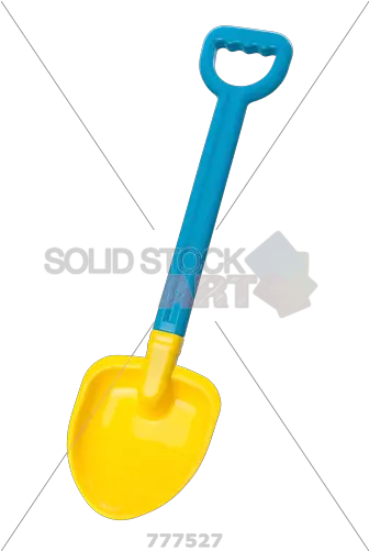 Stock Photo Of Blue And Yellow Toy Cartoon Shovel Transparent Background Png Shovel Transparent Background