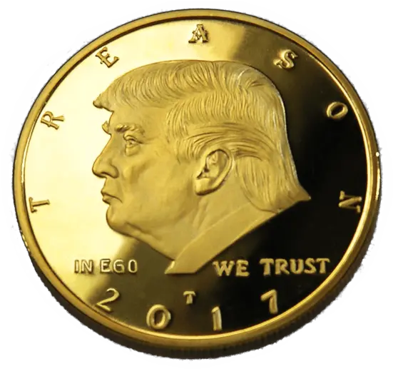 The Improbable Mindu2014why We Fear Trump Will Win Again Trump Gold Coin Png Trump Face Png