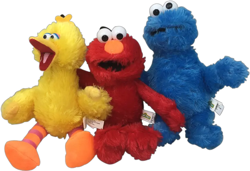 10u0027u0027 Sesame Street Plushbig Birdelmo Or Cookie Monster Sesame Street Character Toys Png Elmo Transparent