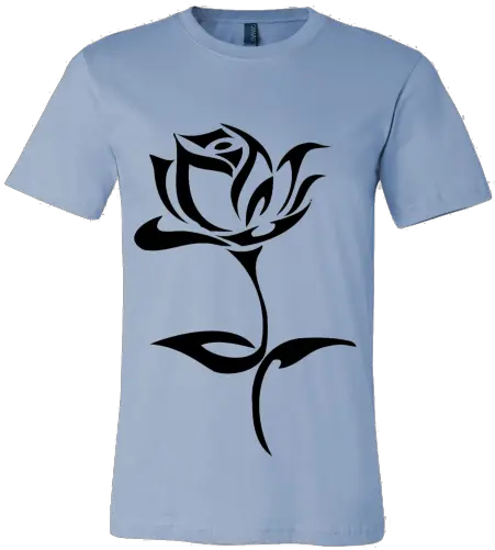 Rose Tattoo Canvas Mens T Shirt Tribal Rose Png Rose Tattoo Transparent