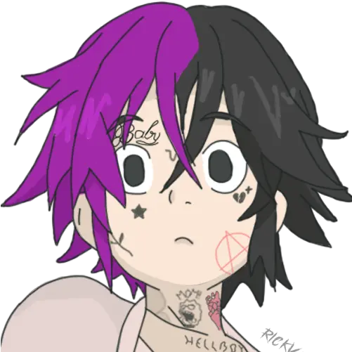 Art Lil Peep Art Anime Png Lil Peep Png