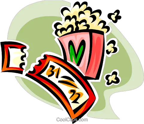 Movie Ticket And Popcorn Royalty Free Vector Clip Art Clip Art Png Movie Ticket Png