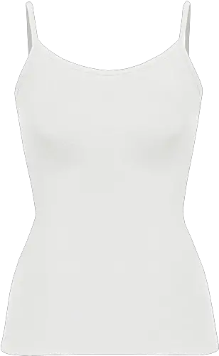 Tank Top White Spaghetti Top Png Tank Top Png