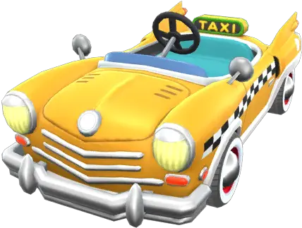 Yellow Taxi Super Mario Wiki The Mario Encyclopedia Mario Kart Tour Taxi Png Taxi Cab Png