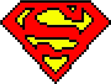 Superman Logo Superman Pixel Art Minecraft Png Superman Image Logo