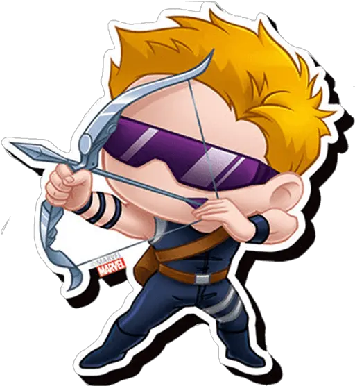 Download Hd Hawkeye Chibi Avengers Chibi Funky Chunky Avengers Chibi Hawkeye Png Hawkeye Png