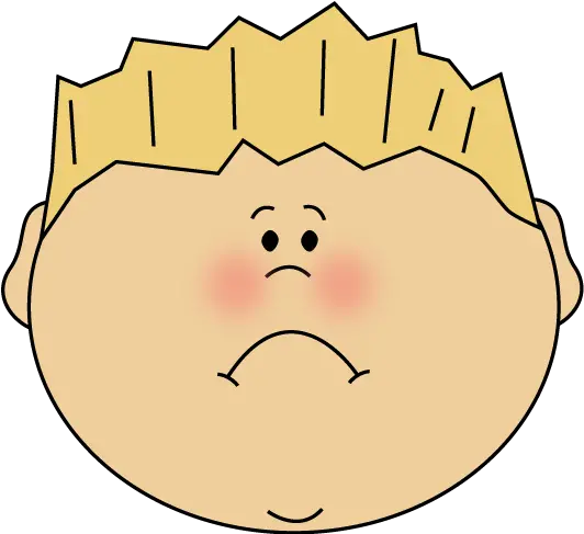 Sad Emotions Clipart Sad Boy Face Clipart Png Sad Face Transparent