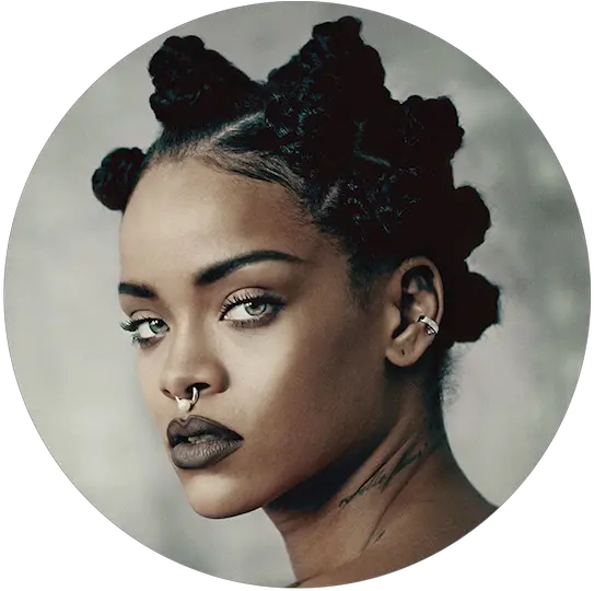 Download Rihanna Septum Piercing On Black Women Png Rihanna Transparent Background