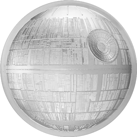 Death Star 2oz Silver Coin Circle Png Death Star Transparent