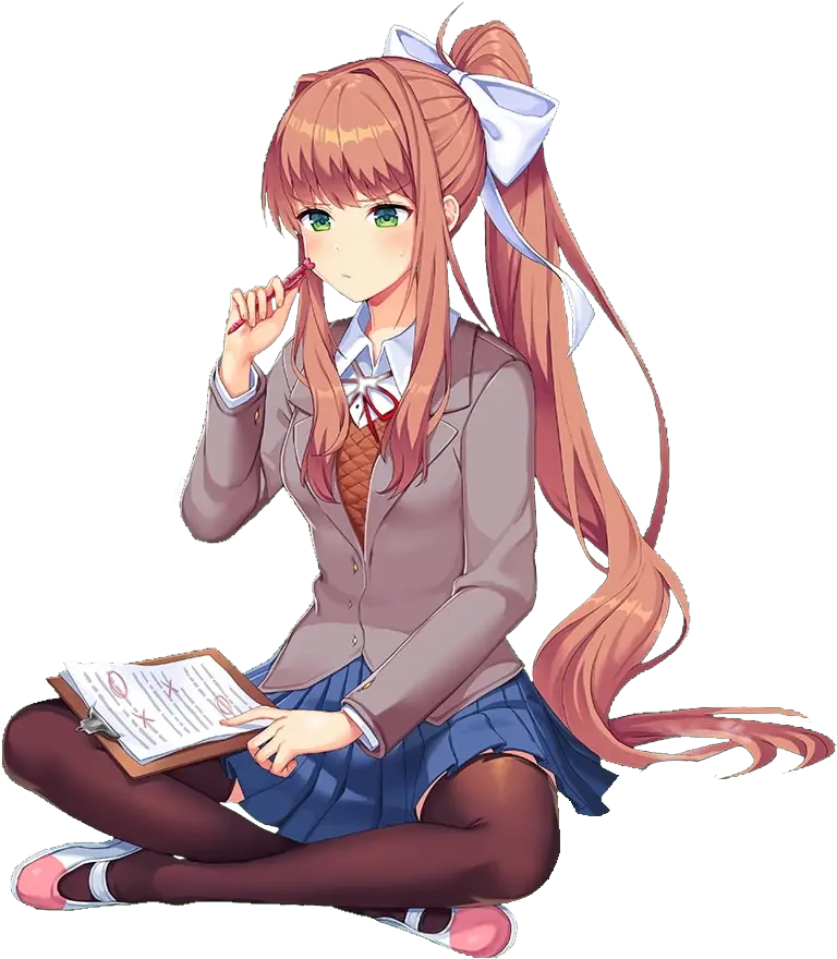 The Most Edited Monika Picsart Monika Ddlc Plus Gallery Png Monika Doki Doki Icon