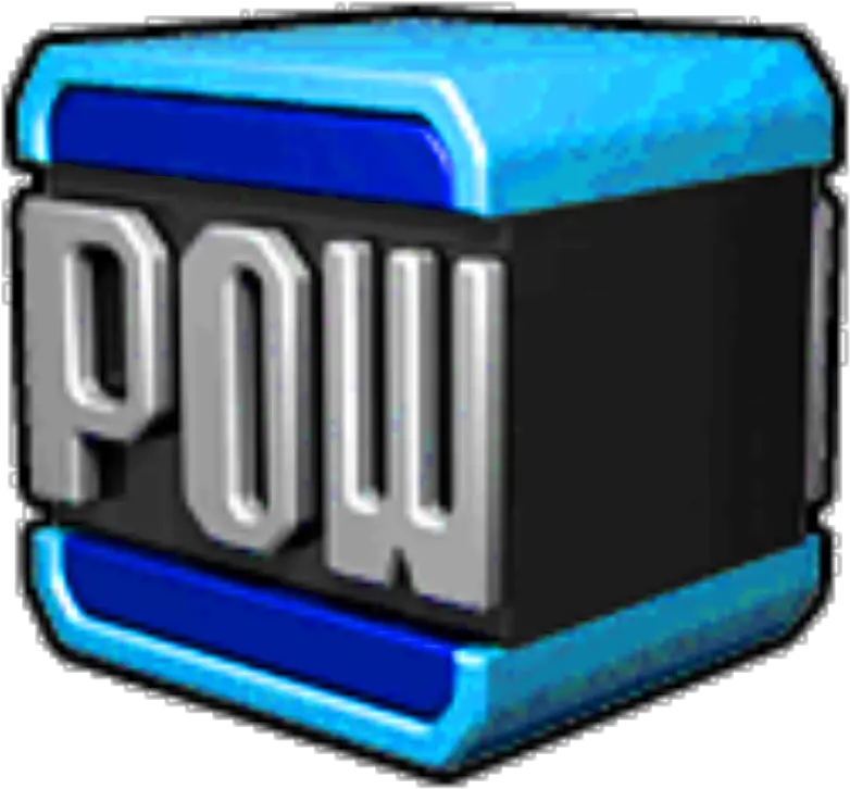 Download Hd Pow Block Icon Mario Kart Wii Pow Block Mario Pow Icon Transparent Png Block Icon