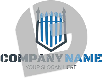 Security Fencing Shield Logo Man Up Png Shield Logos