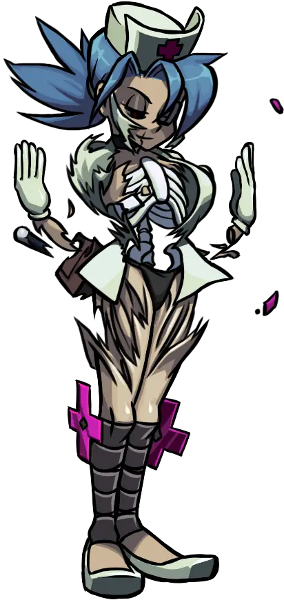 How Does She Survive This Move Skullgirls Ninja Nurse Png Valentine Skullgirls Icon