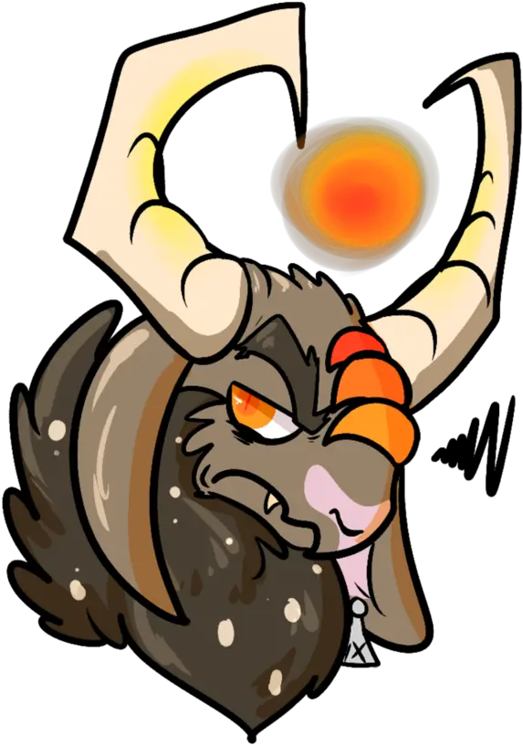 Download Hd Horns The Bull Dragon Headshot Cartoon Clip Art Png Bull Horns Png