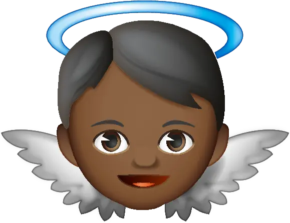 Emoji U2013 The Official Brand Boy Angel Variation Black Black Angel Emoji Png Boy Emoji Png