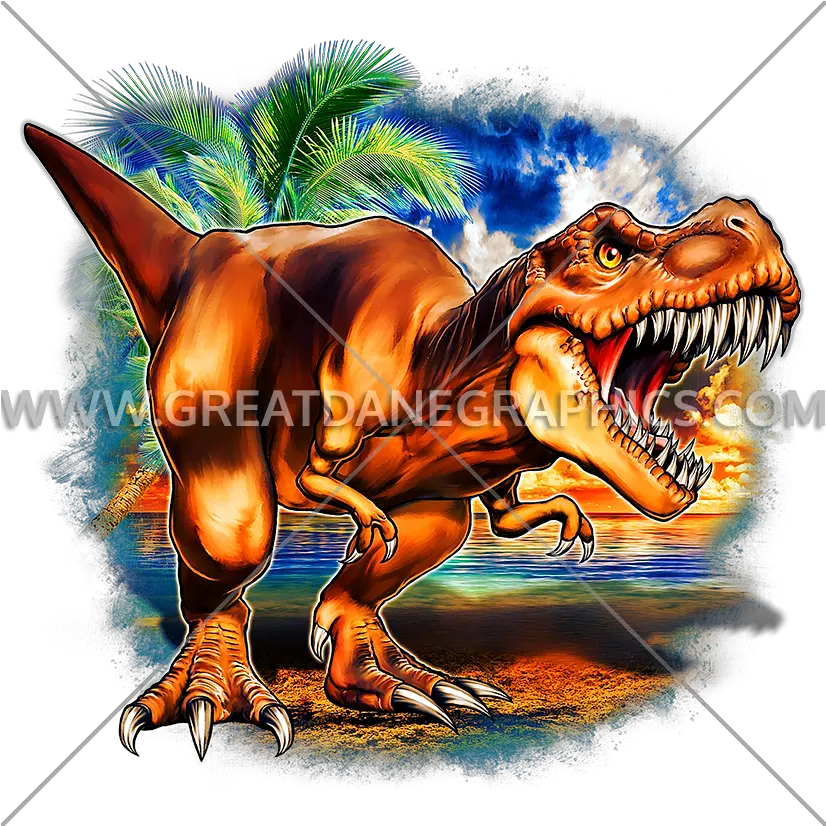 Roaring T Rex Production Ready Artwork For Tshirt Printing Canine Tooth Png Trex Png