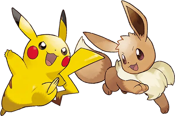 Lets Go And Eevee And Pikachu Transparent Png Eevee Png