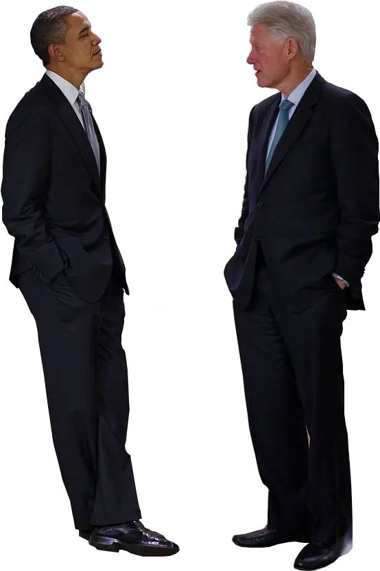 Download Barack Obama And Bill Clinton Bill Clinton Transparent Png Obama Transparent Background