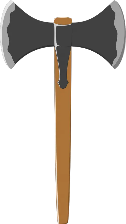 Axe Battle Dane Png Clipart Cartoon Double Sided Axe Battle Axe Png