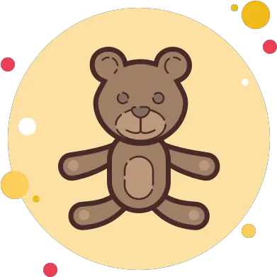 Teddy Bear Icon In Circle Bubbles Style Imagenes De Spotify Animadas Png Teddy Bear Icon