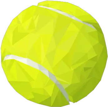 Low Poly Tennis Ball On Student Show Low Poly Tennis Ball Png Tennis Ball Png