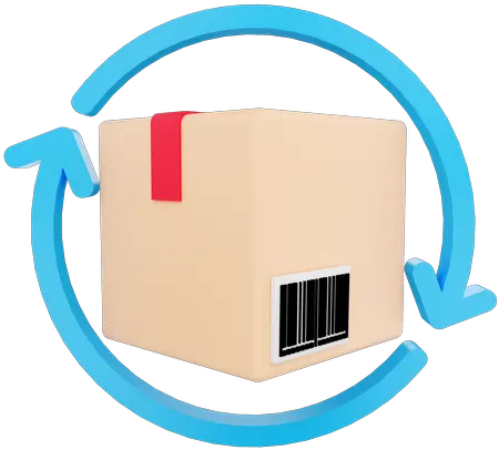 Premium Return Package 3d Illustration Download In Png Obj Cardboard Box Package Delivery Icon