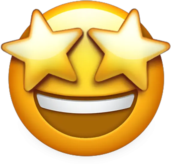 Apple Just Previewed The New Emojis Coming To Iphone And Star Eyes Emoji Png Grin Icon