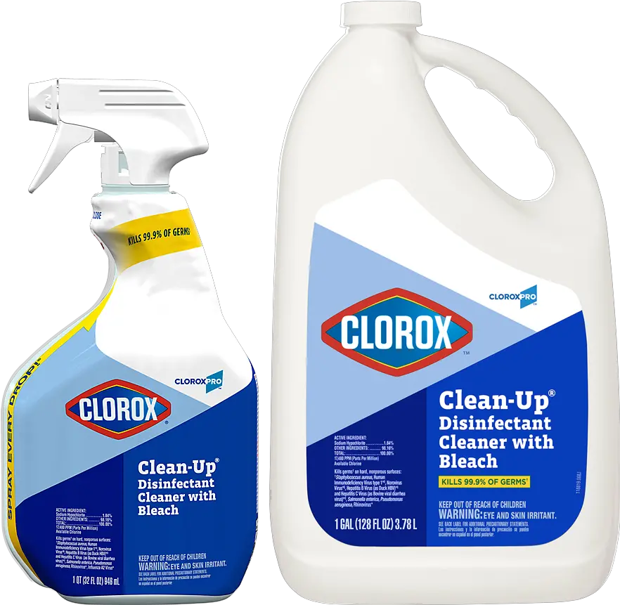 Clorox Clean Up Disinfectant Cleaner With Bleach Cloroxpro Clorox Clean Up Disinfectant Cleaner With Bleach Png Bleach Transparent