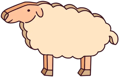 Cardboard Sheep Color Stroke Transparent Png U0026 Svg Vector Animal Figure Lamb Icon