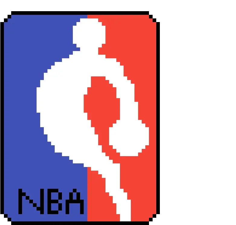 Pixilart Nba Logo By Anonymous Graphic Design Png Nba Logo Png