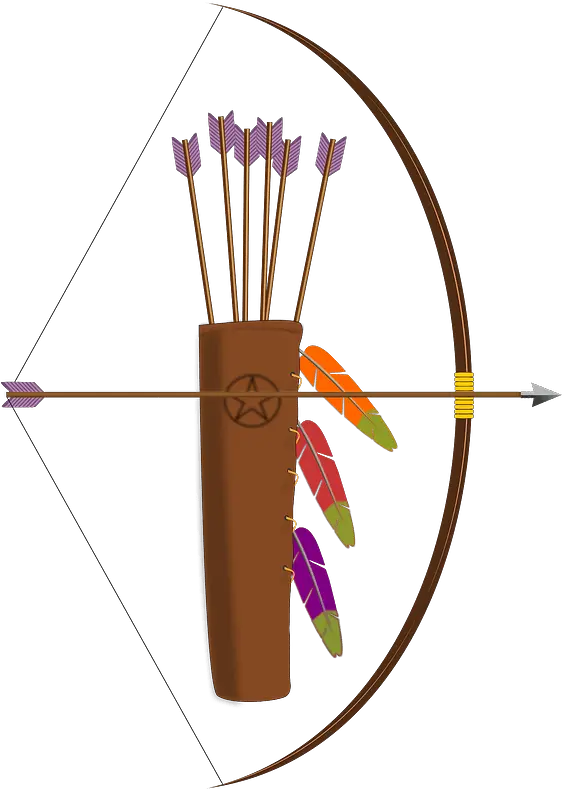 Bow Arrow And Quiver Clipart Free Download Transparent Quiver And A Bow Png Bow Arrow Png