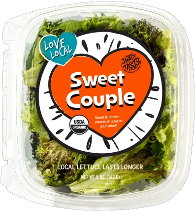 Sweet Couple Organic Lettuce Thatu0027s Tasty Lettuce Shenandoah Growers Png Lettuce Transparent