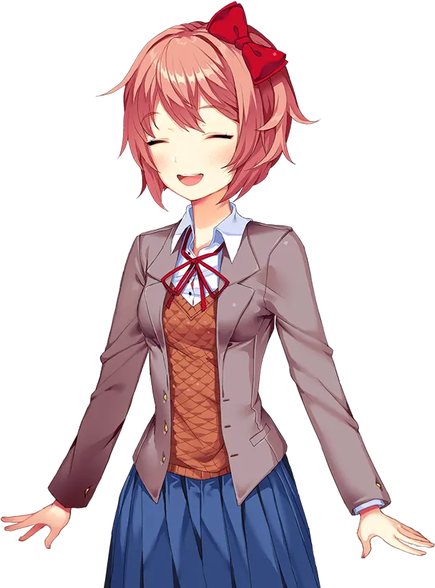 Sayori Sayori Doki Doki Literature Club Monika Png Sayori Png