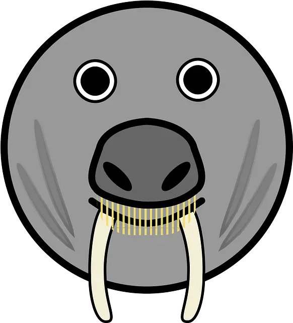 Elephant Seal Horns Fang Logo Anjing Laut Png Fangs Png