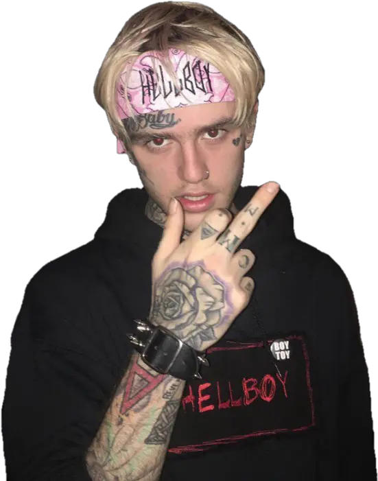 Download Lil Peep Png Image With No Lil Peep Hand Tattoos Lil Peep Png