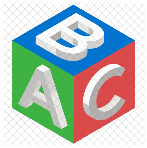 Abc Blocks Icon Isometric Toys Png Abc Blocks Png