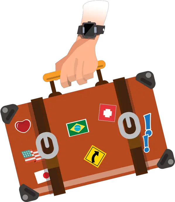 Travel Baggage Suitcase Clip Art Transparent Tourist Clipart Png Travel Clipart Png