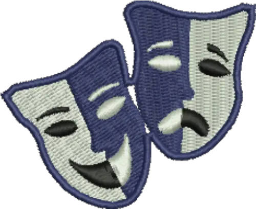 Drama Masks Iron On Patch For Adult Png Drama Mask Png