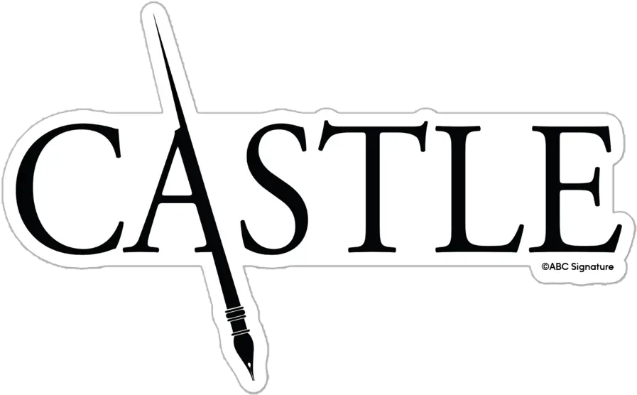 Castle Logo Die Cut Sticker Abc Shop Castle Tv Png Abc Tv Icon