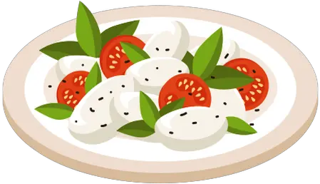 Caprese Salad Illustration Transparent Png U0026 Svg Vector File Fitness Nutrition Salad Transparent