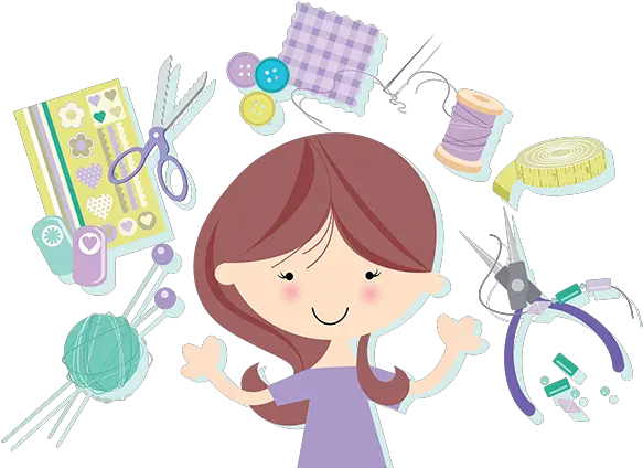 Arts Crafts Craft Girl Clipart Png Arts And Crafts Png