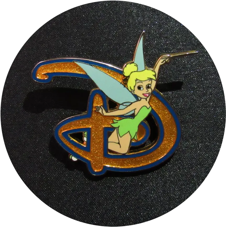 Download Tinkerbell Disney D Pin Emblem Full Size Png Cartoon Tinkerbell Silhouette Png