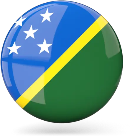 Glossy Round Icon Illustration Of Flag Solomon Islands Bandera De Islas Salomon En Circulo Png Island Icon