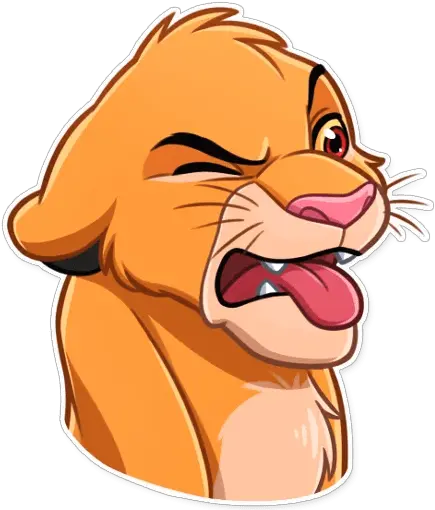 Simbadisgust Discord Emoji Simba Sticker Png Simba Png