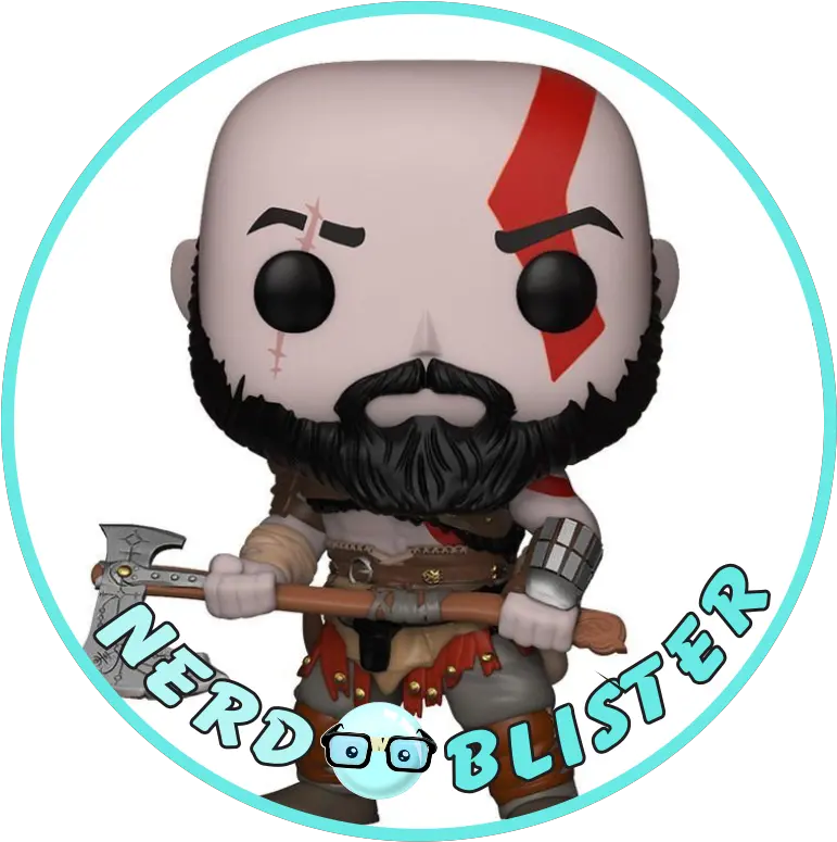 Download Kratos God Of War 4 Funko Pop Cartoon Png God Of War 4 Logo