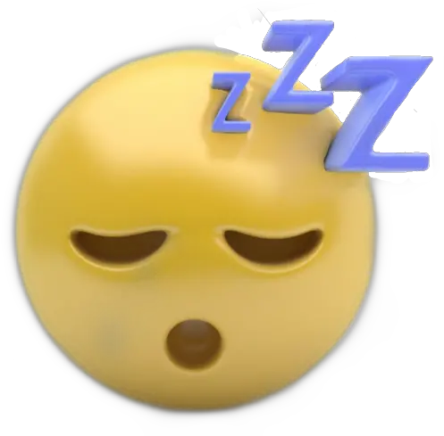 Sleep Sleeping Sleepingemoji Sticker Sleep Emoji 3d Png Sleeping Emoji Png