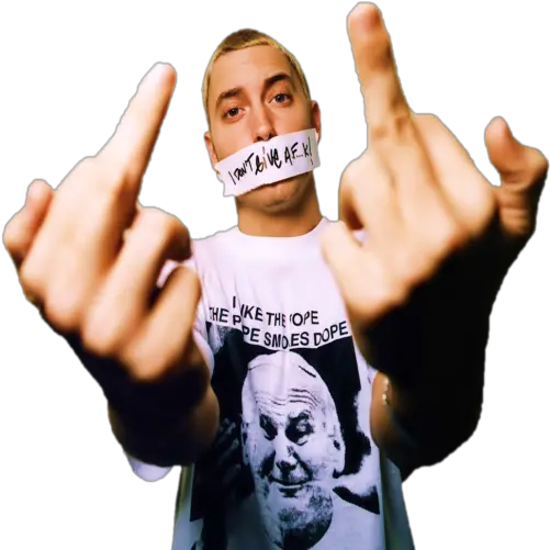 Eminem Middle Finger Png Eminem Png Finger Png