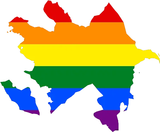 Between Appearance And Reality In Baku Lgbt Rights Azerbaijan Map Clipart Png Gay Flag Png