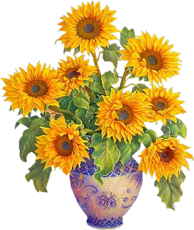 Watercolor Painting Common Sunflower Sunflower Bouquet Sunflower Bouquet Drawing Png Watercolor Sunflower Png